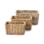 Wood Rectangular Laundry Basket