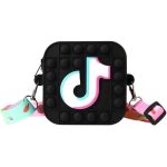 Tik-Tok Pop-IT Shoulder Bag Purse In Fashion Tie Tok Shoulder Bag Pop-It - Pink