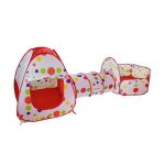 3-in-1 Play Tent- Red