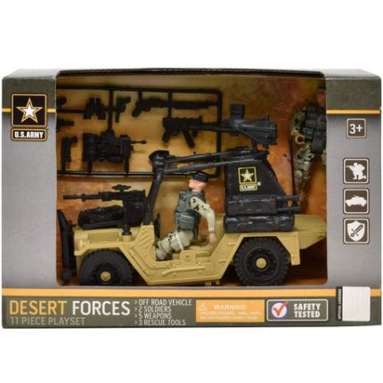 Army Pretend Desert Forces - 11 Piece Set