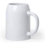550ml White Ceramic Sublimation Beer Mugs - 12 Pack