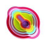 Mixing bowl 10 pcs set style trendy colourful