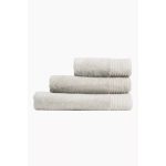 Cotton Single Border Towel (Taupe) - Bath Towel