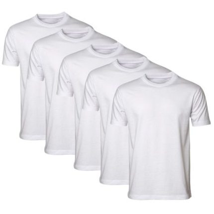 Pepper Unisex T-Shirt - White - 5 Pack - M