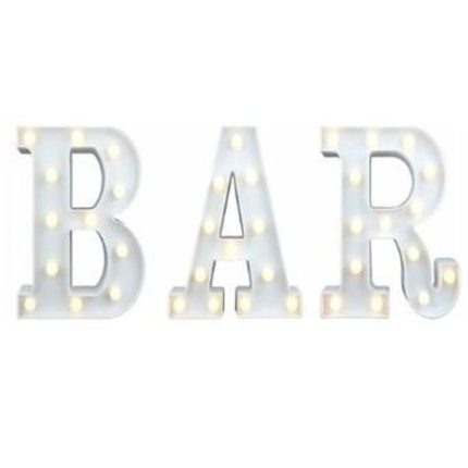 Portable LED Letter Lights - BAR