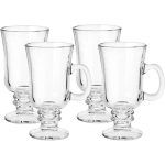 Four Coffee Time Glass Cups