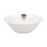 Kitro White Classic Plain Porcelain Dessert Bowl 4 Piece
