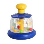 Press & Rotate Carousel Toy - Blue