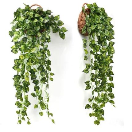 Claire's Artificial Watermelon Plants Hanging Leaves Set of 4