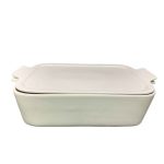 Porcelain White Baking Dish With Lid Casserole Dish