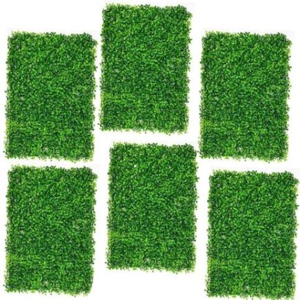Manaki Artificial Furn Faux Leaves Wall Panel Outdoor &Indoor - Set of 6