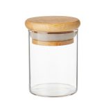 Transparent Glass Spice Containers - 12 Pack