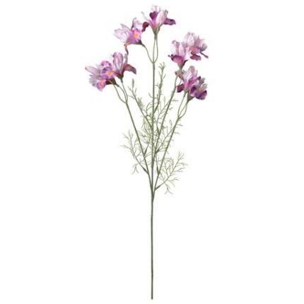 Artificial Lilac Iris Flower 67cm - Set of 3
