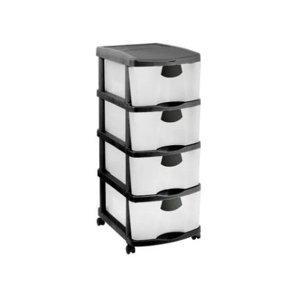 4 Maxi Drawer Storage Tower with Wheels