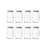 750ml Catering Jar with Gold Lid ( 8 Pack)