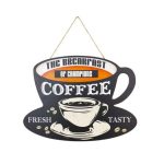 Coffee Hanging Signs Wall Art Decorative Wood Sign Fall Signs 30x 40cm