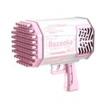 Bazooka Bubble Gun 69 Holes Automatic Electric Bubble Machine - Pink