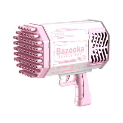 Bazooka Bubble Gun 69 Holes Automatic Electric Bubble Machine - Pink