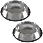 Set of Pet Bowl Stainless Steel Dog Bowl