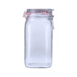 Candy Striped Cliptop Glass Jar - M
