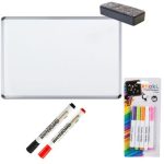 Craft Double Sided Whiteboard/Chalkboard With Chalk Markers And Markers