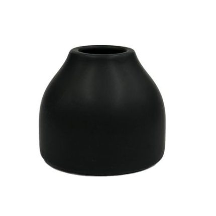 Home Decor Belly Flower Vase - Set of 2 - Black