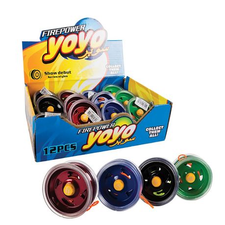 s-pdpxl Bulk Pack x 12 Yo-yo Plastic Novelty - Image 1