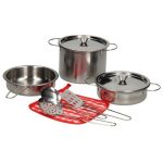 Metal Cookware Playset for Kids - 9 Piece