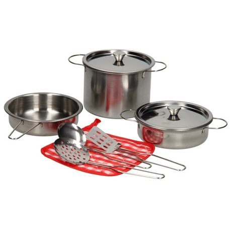s-pdpxl Metal Cookware Playset for Kids - 9 Piece - Image 1