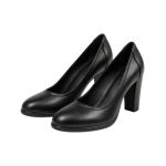 Classic Black Block Heel Pumps - UK 5