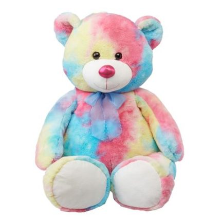 JP Cuddly Huggable & Soft Giant Teddy Bear Colourful Rainbow 150cm