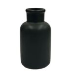 Ceramic Lipped Bottle Flower Vases - Set of 2 - White