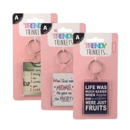 Keychain Photo Holder 6.5cm x 4.5cm (3 Pack)