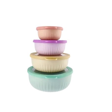 s-pdpxl Round Salad Container Set 4-Piece - Image 1