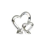 Electro Duet Heart Ornament- Silver