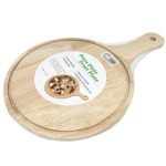 Pizza Board - Serving Plate - Cutting Board - Premium Meranti Wood - 23 cm