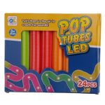 24 Piece Glow Light Pop Tubes - Sensory Fidget Toys for Children or Adults