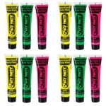Craft Dress Up Face Paint Neon Set of 12