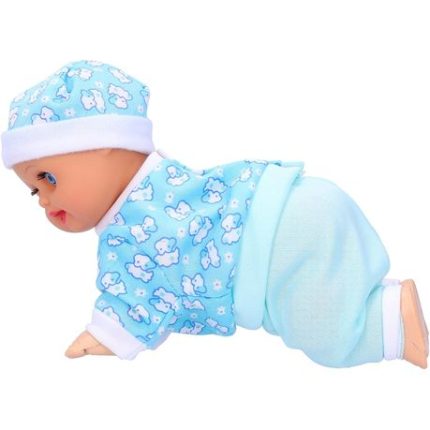 Reborn Crawling Baby Doll - Blue