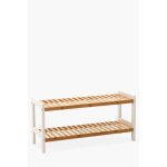 2 Tier Bamboo Shoe Rack