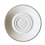 Ele Rustic White Double-Well Saucer 16cm (Pack of 24)