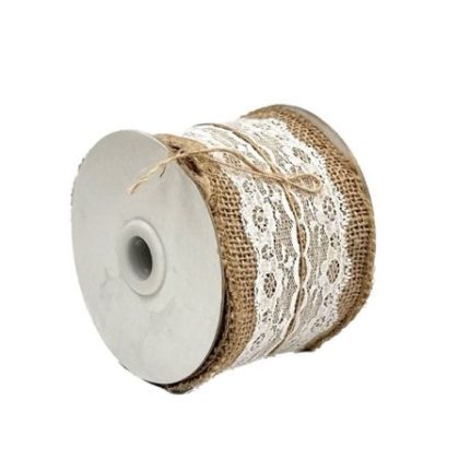 Hessian Rib Flower Lace
