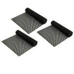 Multi-Purpose Non-Slip Mat - 30 x 150cm - Pack of 3 - Black