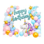 Unicorn Birthday Balloon Decoration Set 58 Piece