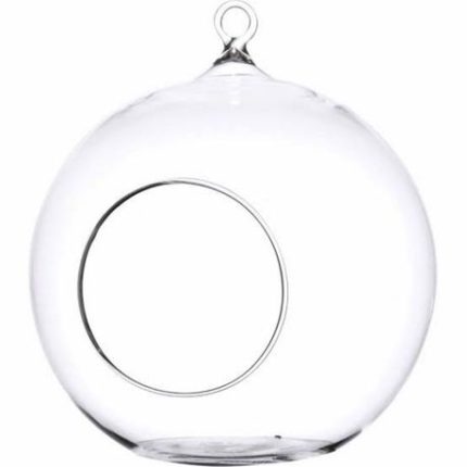 Glass Sphere Bauble Succulent Planter - Candle Holder - Set of 4 - S