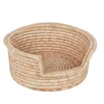 Handmade Natural Pet Bed Basket - S