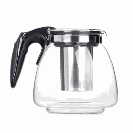 Glass Tea Pot with Stainless Steel Mesh Infuser / Strainer / Filter