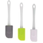 Spatula Silicone 25cm White/Grey/Green (3 Pack)