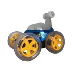 Light Up Monster Spin Stunt Car with Remote Control - Blue