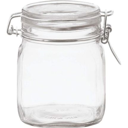 Clear Tight Storage Jars- 2 Pieces